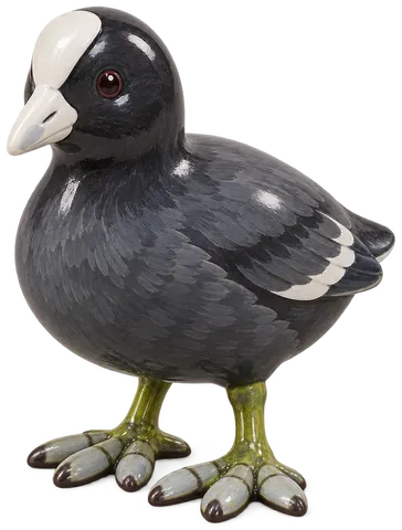 Foulque macroule, figurine en faïence de FermeVallée