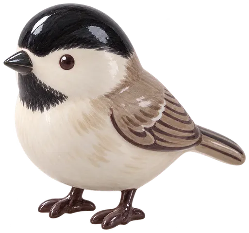 Mésange nonnette, figurine en faïence de FermeVallée