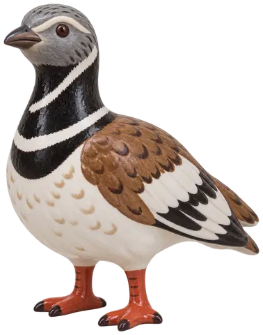 Outarde canepetière, figurine en faïence de FermeVallée