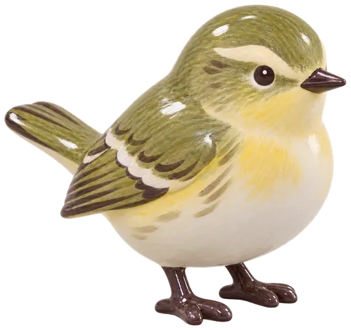 Pouillot véloce, figurine en faïence de FermeVallée