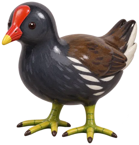 Poule d’eau, figurine en faïence de FermeVallée