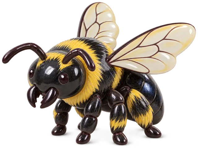 Abeille charpentière, figurine en faïence de FermeVallée