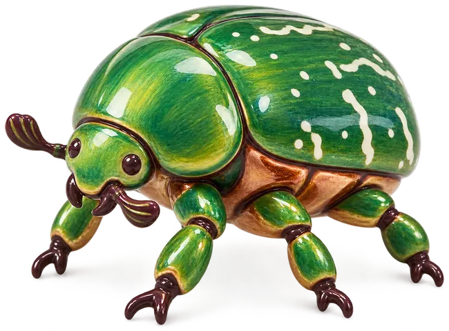 Cétoine dorée, figurine en faïence de FermeVallée