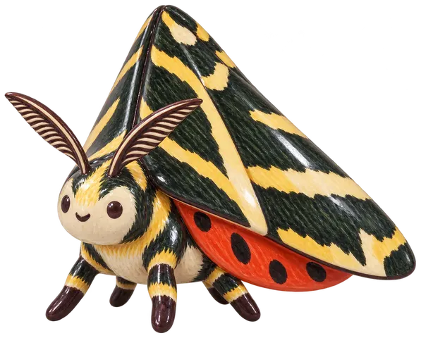 Écaille chinée, figurine en faïence de FermeVallée