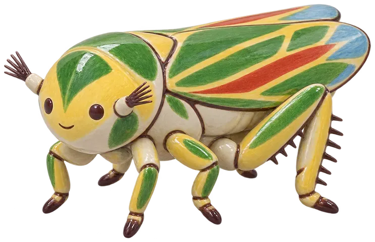 Cicadelle, figurine en faïence de FermeVallée