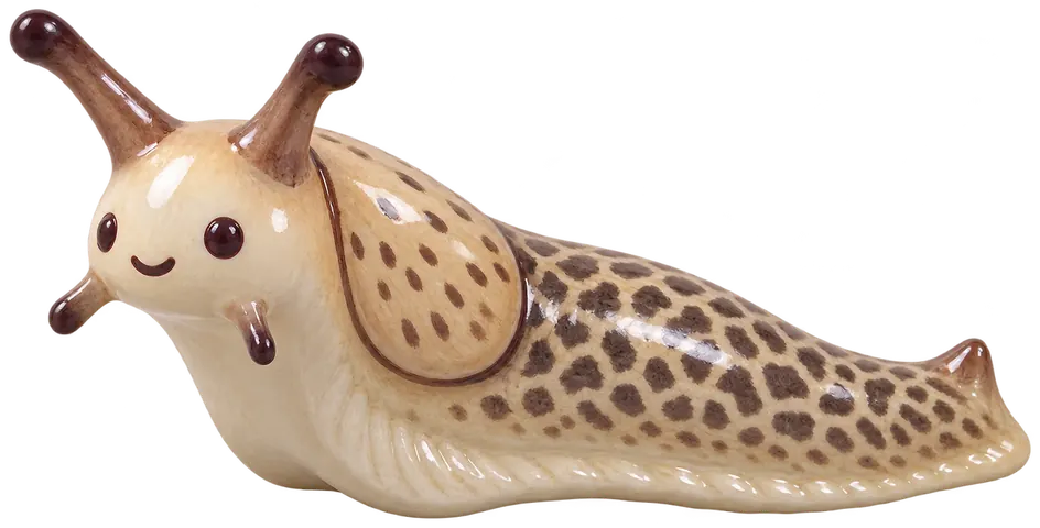 Limace grise, figurine en faïence de FermeVallée