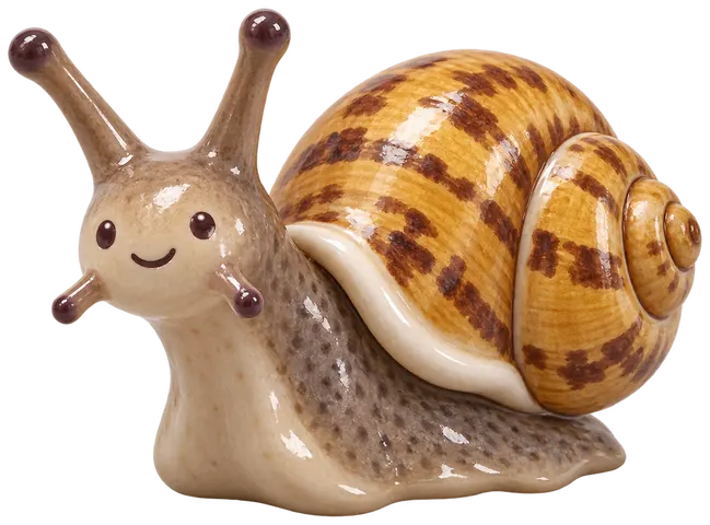 Petit-gris, figurine en faïence de FermeVallée
