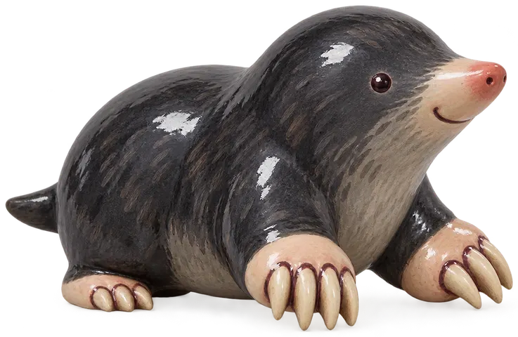 Taupe d’Europe, figurine en faïence de FermeVallée