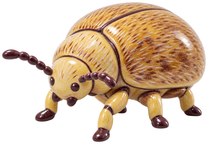 Ver de la framboise, figurine en faïence de FermeVallée