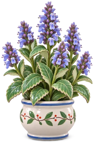 Agastache fenouil, figurine en faïence de FermeVallée