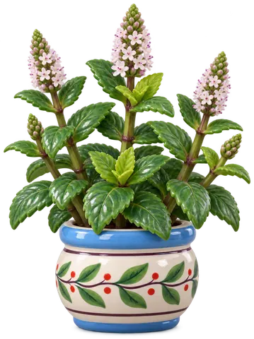 Menthe verte, figurine en faïence de FermeVallée