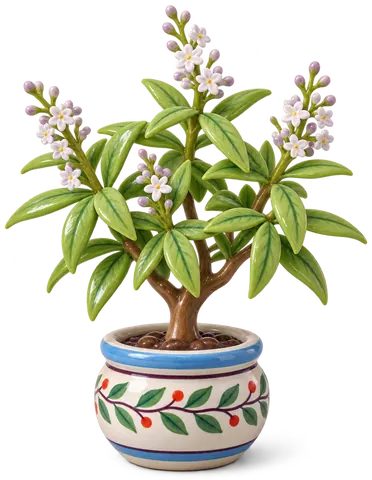 Verveine citronnelle, figurine en faïence de FermeVallée