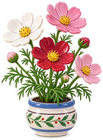 Cosmos, figurine en faïence de FermeVallée
