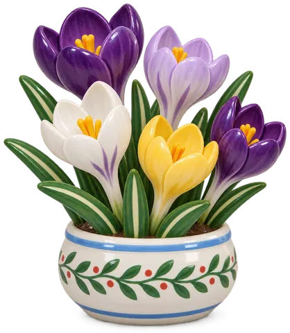 Crocus, figurine en faïence de FermeVallée