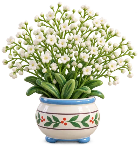 Gypsophile paniculée, figurine en faïence de FermeVallée
