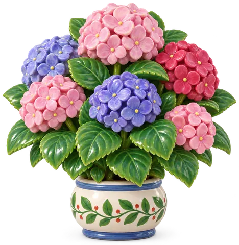 Hortensia, figurine en faïence de FermeVallée