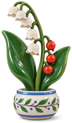 Muguet, figurine en faïence de FermeVallée