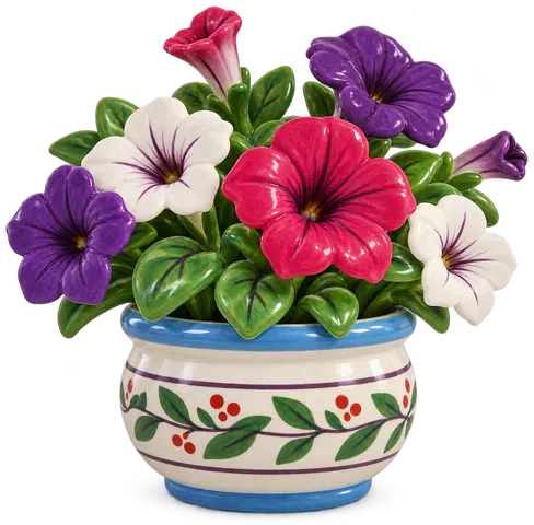 Pétunia, figurine en faïence de FermeVallée