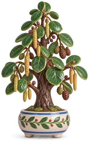 Aulne glutineux, figurine en faïence de FermeVallée