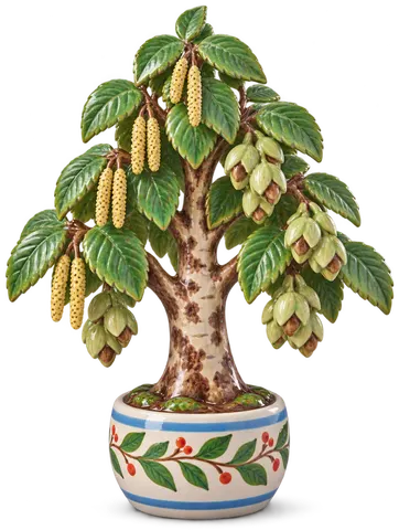 Charme-houblon, figurine en faïence de FermeVallée