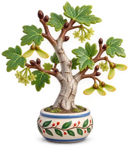 Érable champêtre, figurine en faïence de FermeVallée
