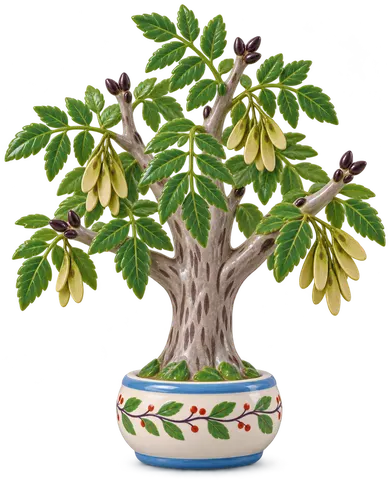 Frêne élevé, figurine en faïence de FermeVallée