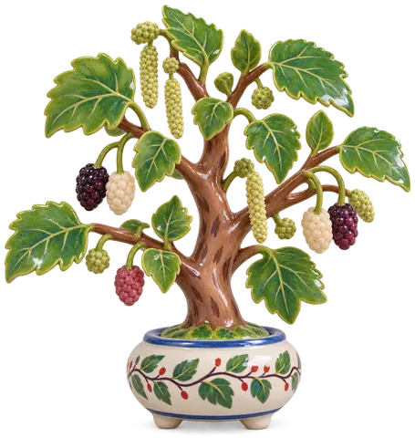 Mûrier blanc, figurine en faïence de FermeVallée