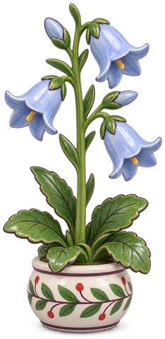 Campanule raiponce, figurine en faïence de FermeVallée
