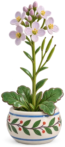 Cardamine des prés, figurine en faïence de FermeVallée