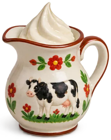 La crème, figurine de la ferme