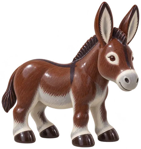 Âne bourbonnais, figurine en faïence de FermeVallée