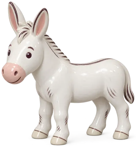 Âne de l’Asinara, figurine en faïence de FermeVallée