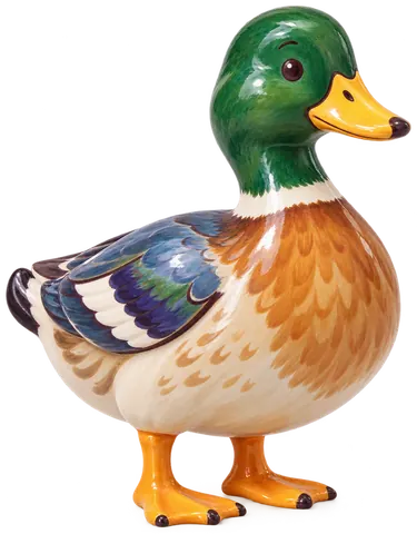 Canard de Challans, figurine en faïence de FermeVallée