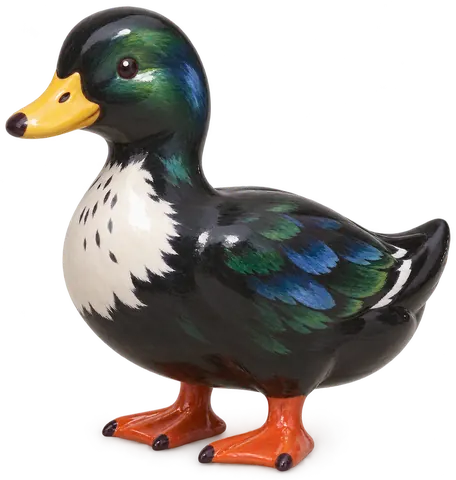 Canard de Shetland, figurine en faïence de FermeVallée