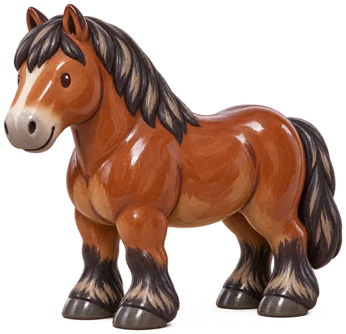Ardennais suédois, figurine en faïence de FermeVallée