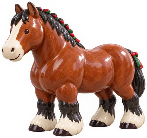 Cheval de ban’ei, figurine en faïence de FermeVallée