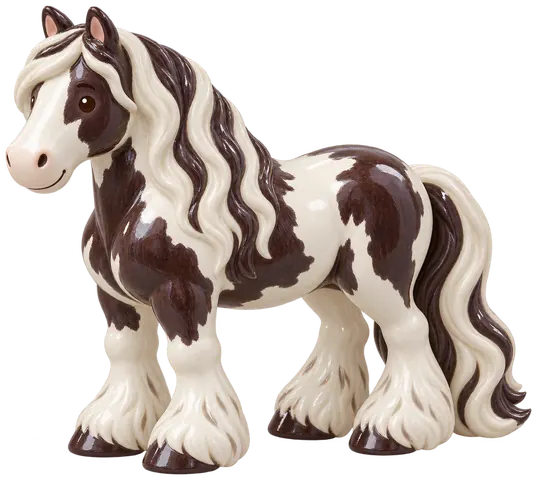 Drum Horse, figurine en faïence de FermeVallée