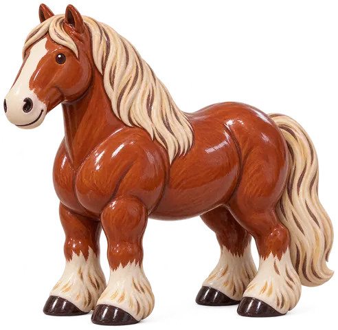 Hispano-Bretón, figurine en faïence de FermeVallée