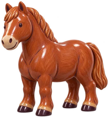 Suffolk Punch, figurine en faïence de FermeVallée