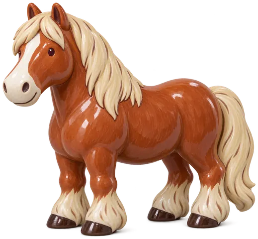 Trait allemand du Sud, figurine en faïence de FermeVallée