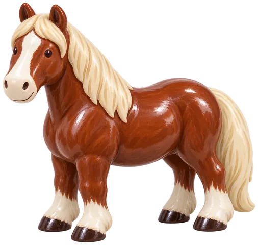 Trait de la Forêt-Noire, figurine en faïence de FermeVallée
