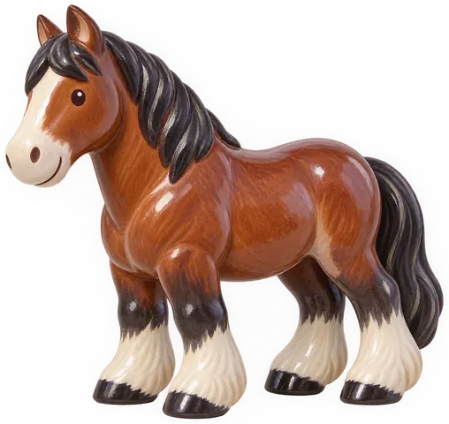 Trait hongrois, figurine en faïence de FermeVallée