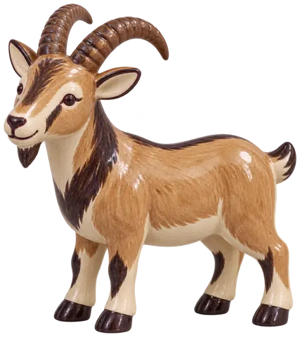 Chèvre sauvage crétoise, figurine en faïence de FermeVallée