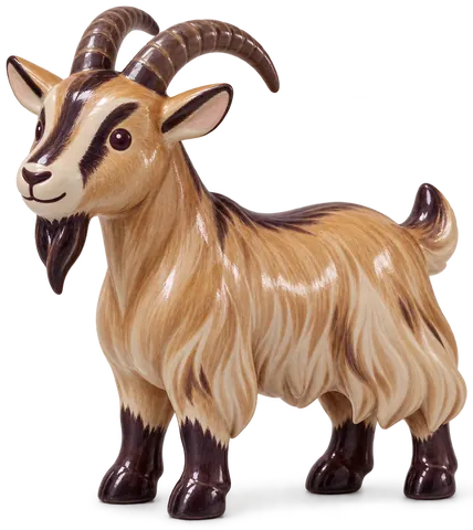 Chèvre bottée, figurine en faïence de FermeVallée
