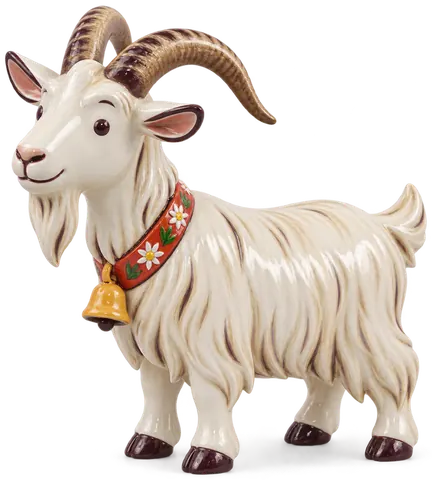 Chèvre du Simplon, figurine en faïence de FermeVallée