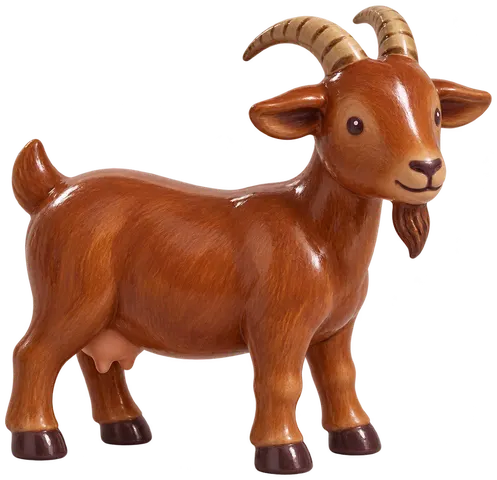 Chèvre galicienne, figurine en faïence de FermeVallée