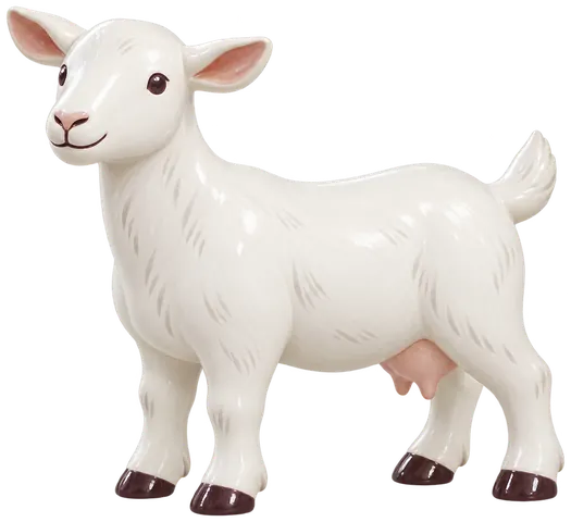 Saanen, figurine en faïence de FermeVallée