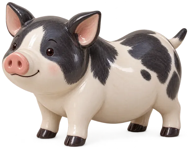 Cochon vietnamien, figurine en faïence de FermeVallée