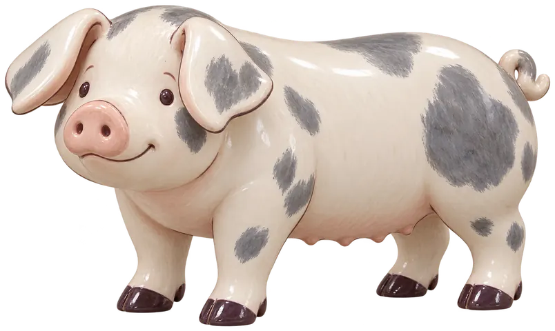 Porc de Miélan, figurine en faïence de FermeVallée