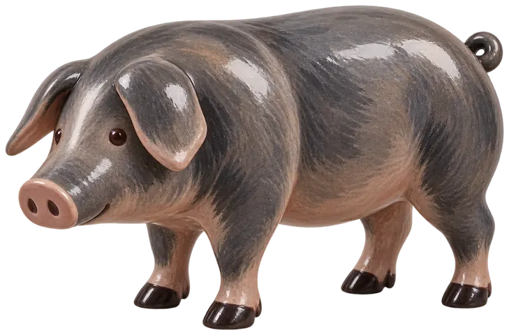 Porc ibérique, figurine en faïence de FermeVallée